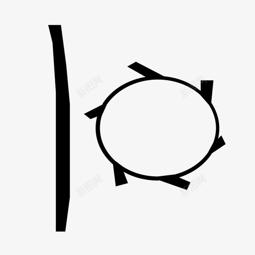 非洲乐器萨卡拉鼓图标svg_新图网 https://ixintu.com 非洲乐器萨卡拉鼓