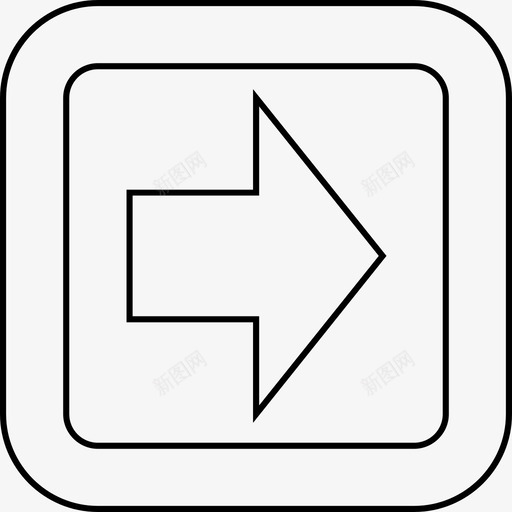 右箭头跳过路标图标svg_新图网 https://ixintu.com 右箭头 开始 标记 线图标 路径 路标 跳过