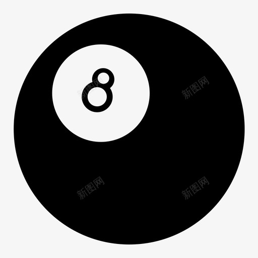 8球台球台球桌图标svg_新图网 https://ixintu.com 8球 八球 台球 台球桌 圆形 斑点 斯诺克 球体 运动 魔法