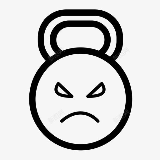 壶铃肌肉摆动图标svg_新图网 https://ixintu.com 举举举 体重 健身 壶铃 摆动 未使用 未受影响 气馁 烦恼 肌肉 锻炼