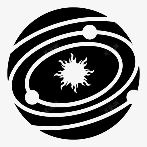 太阳系日心系太阳图标svg_新图网 https://ixintu.com 在圆里 外太空 太空 太阳 太阳系 恒星 日心系 行星 行星系 轨道