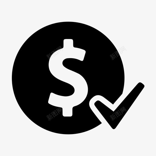 硬币完成列表图标svg_新图网 https://ixintu.com 交易 列表 勾选 好 完成 待办 待办事项 硬币 钱