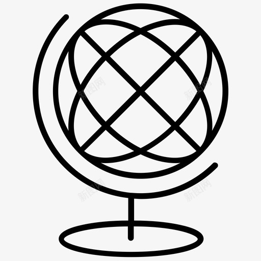 地球地图集全球图标svg_新图网 https://ixintu.com 世界 全球 地图 地图集 地球