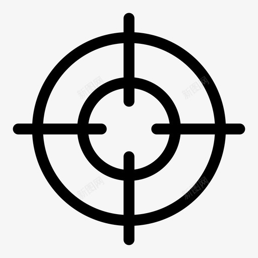 目标武器狙击手图标svg_新图网 https://ixintu.com 工人 枪 标记 武器 狙击手 狩猎 猎人 目标 瞄准具