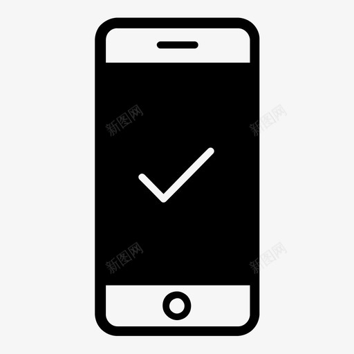 智能手机完成iphone图标svg_新图网 https://ixintu.com iphone 准备好了 列表 好的 完成 很棒的智能手机暗版 手机 智能手机 移动
