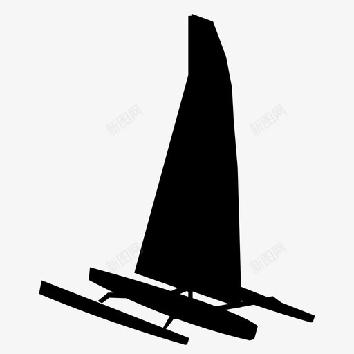 三体船图标svg_新图网 https://ixintu.com 三体船