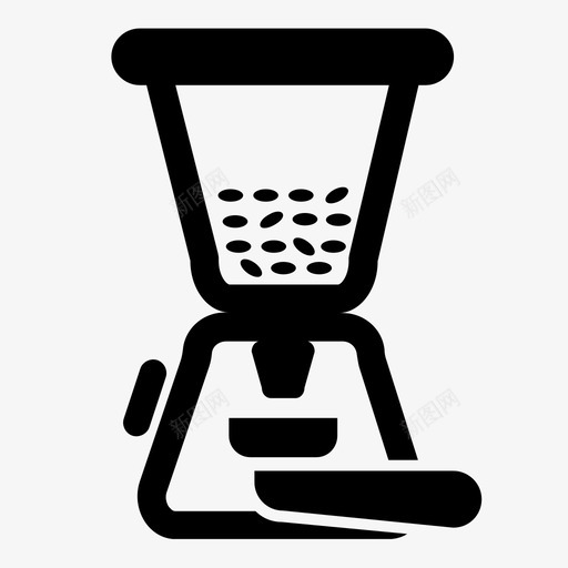 咖啡研磨机食品家庭图标svg_新图网 https://ixintu.com 便携式过滤器 厨房 厨房用具 咖啡研磨机 家庭 家用电器 房子 混合 粉末 食品