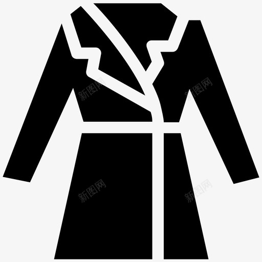 外套风衣睡衣图标svg_新图网 https://ixintu.com 外套 服装 法兰绒 睡衣 衣服 风衣