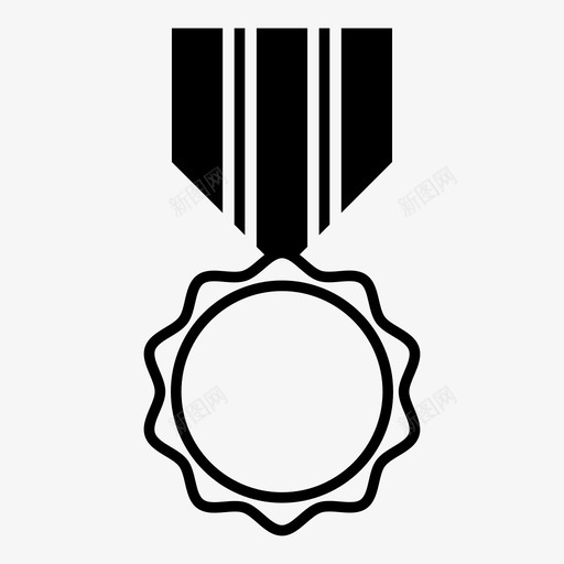 奖章获胜者胜利者图标svg_新图网 https://ixintu.com 勋章 奖品 奖章 等级 胜利者 荣誉 获胜者 认可