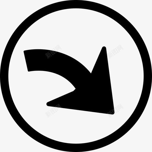 重做一个圆中的导航箭头箭头基本应用程序图标svg_新图网 https://ixintu.com 基本应用程序 箭头 重做一个圆中的导航箭头