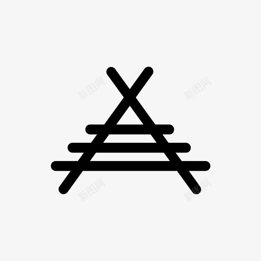 火车和帐篷户外物体和地点图标svg_新图网 https://ixintu.com 冒险 地点和物体 户外 火车和帐篷 物体和地点 自然 野营