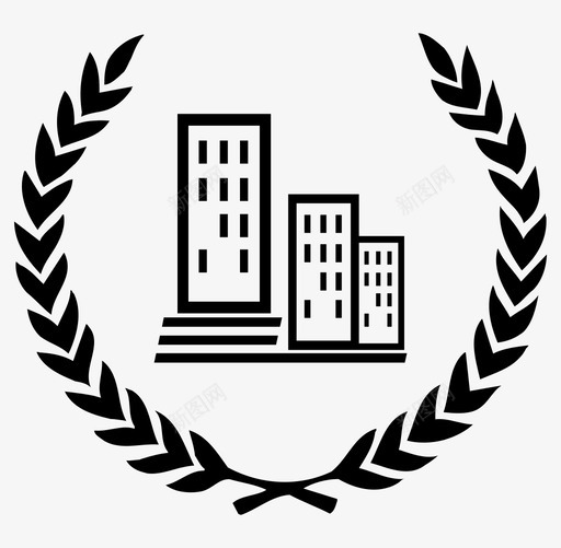 建筑物城市办公室图标svg_新图网 https://ixintu.com 办公室 商业 城市 城镇 塔楼 建筑物 摩天大楼