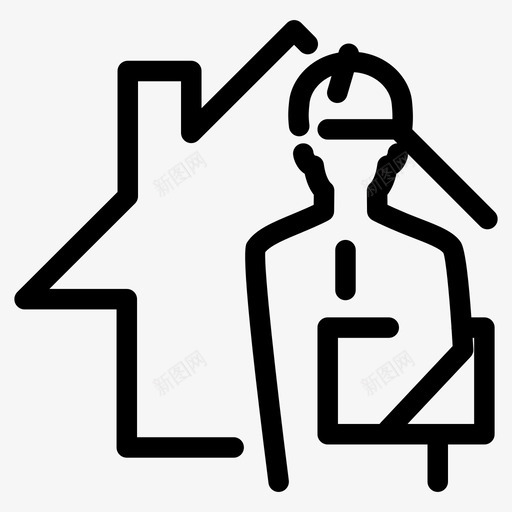 房屋建造商管理计划图标svg_新图网 https://ixintu.com 专业 安全 安全帽 房地产 房屋建造商 日常用品 物业 物业管理 物业经理 管理 计划 领带