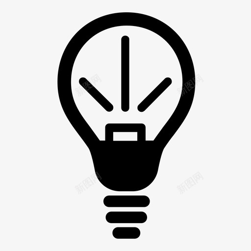 led灯泡灯泡发光二极管图标svg_新图网 https://ixintu.com led灯泡 发光二极管 灯泡 照明