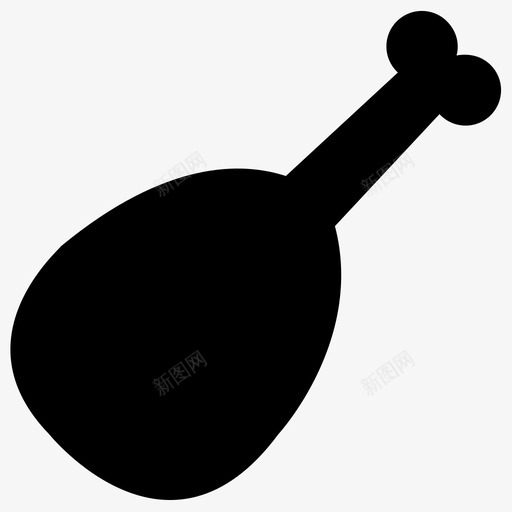 鸡腿火鸡大腿片图标svg_新图网 https://ixintu.com 大腿片 家禽 火鸡 火鸡腿 肉 食物 鸡腿 鸡腿片