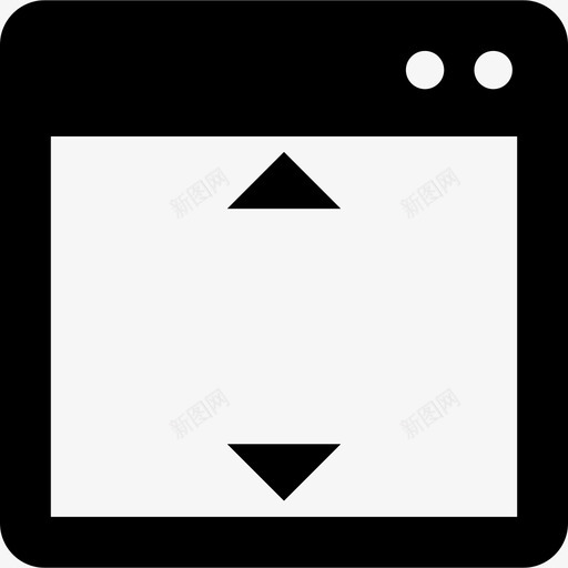 带高度调节的开窗界面基本应用图标svg_新图网 https://ixintu.com 基本应用 带高度调节的开窗 界面