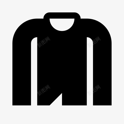 连帽衫衣服运动衫图标svg_新图网 https://ixintu.com 拉链 衣服 运动衫 连帽衫
