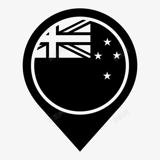 新西兰世界新西兰国旗图标svg_新图网 https://ixintu.com 世界 世界旗帜 国家 地图标记 岛屿 新西兰 新西兰国旗 澳大利亚