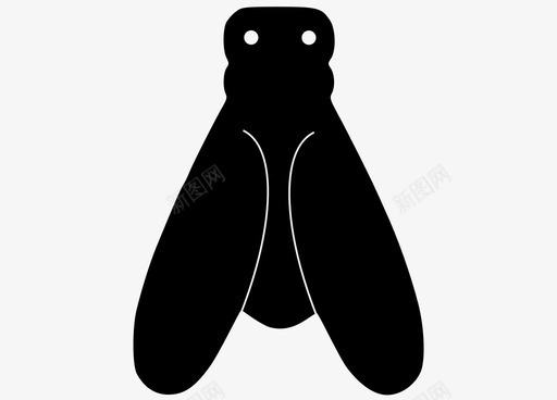 蝉虫子蟋蟀图标svg_新图网 https://ixintu.com 夏天 夏虫 大自然 昆虫 虫子 蝉 蟋蟀