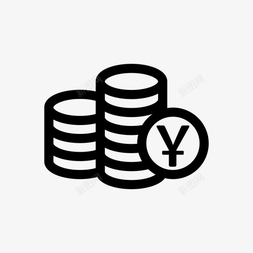 日元硬币一叠硬币储蓄图标svg_新图网 https://ixintu.com 一叠硬币 储蓄 外国 支付 日元硬币 日本 货币 金融