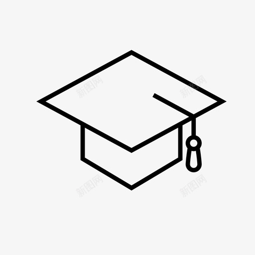 毕业帽大学教师图标svg_新图网 https://ixintu.com 大学 学习 学校 教师 教育 毕业帽 知识 研究生