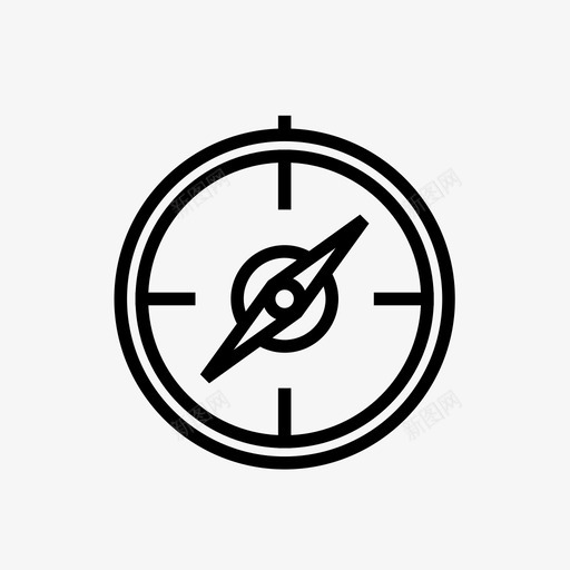 指南针侦察工具指针图标svg_新图网 https://ixintu.com gps 侦察工具 发现 导航 指南针 指针 探索 探险者 方向
