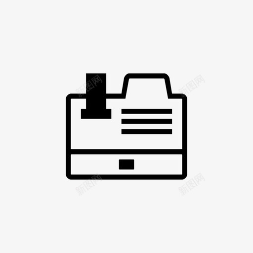 收银机购买交易图标svg_新图网 https://ixintu.com 交易 投币箱 收银机 购买