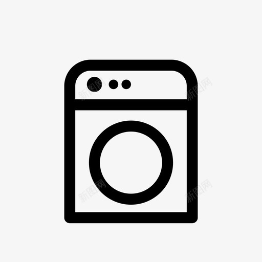 洗衣机滚筒房屋清洁图标svg_新图网 https://ixintu.com 干洗 房屋清洁 洗涤剂 洗衣机 滚筒 衣物 诊所