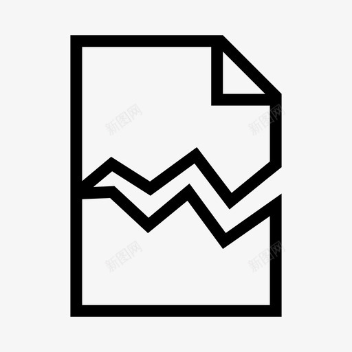 损坏的文件故障错误图标svg_新图网 https://ixintu.com 损坏 损坏的文件 故障 数据 文件 文本 角度文件文件夹 错误