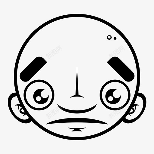 面部面部表情男性图标svg_新图网 https://ixintu.com 悲伤 悲伤的人 悲伤的脸 情绪 男性 脸 面部 面部表情