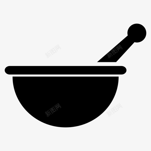 研钵药品混合物图标svg_新图网 https://ixintu.com 工具 杵 混合物 研钵 药剂师 药品 药房