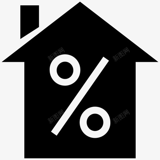 房屋贷款房屋净值贷款应计利息图标svg_新图网 https://ixintu.com 价值 份额 促销 应计利息 房地产实心图标 房屋净值贷款 房屋贷款 房屋贷款利息 物业 百分比符号 贷款利息