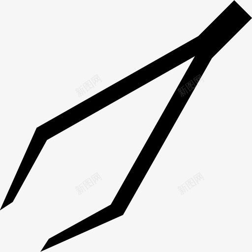 镊子夹持器伸出手指图标svg_新图网 https://ixintu.com 伸出手指 夹持器 登录页健康和医疗图标 精确放置 薄或微小部件 镊子
