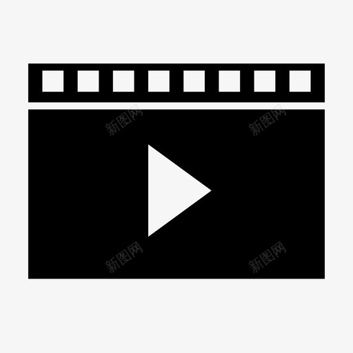 媒体播放器播放按钮播放媒体图标svg_新图网 https://ixintu.com waching 图片 媒体播放器 摄像机 播放媒体 播放按钮 电视 视频 视频剪辑