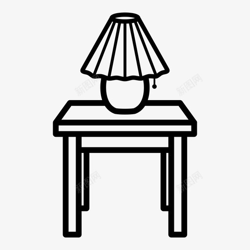 床头柜客房用品小桌子图标svg_新图网 https://ixintu.com 动产 台灯 台灯桌 客房用品 家具 小桌子 床头柜 日记桌 鸡尾酒桌