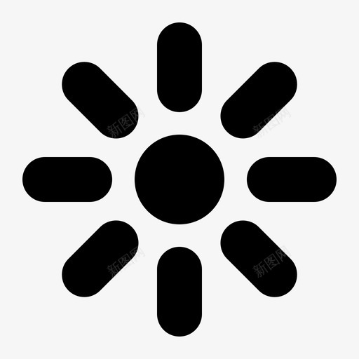 亮度天气晴天图标svg_新图网 https://ixintu.com 亮度 多媒体 天气 屏幕亮度 显示器显示 晴天 白天 阳光 预报