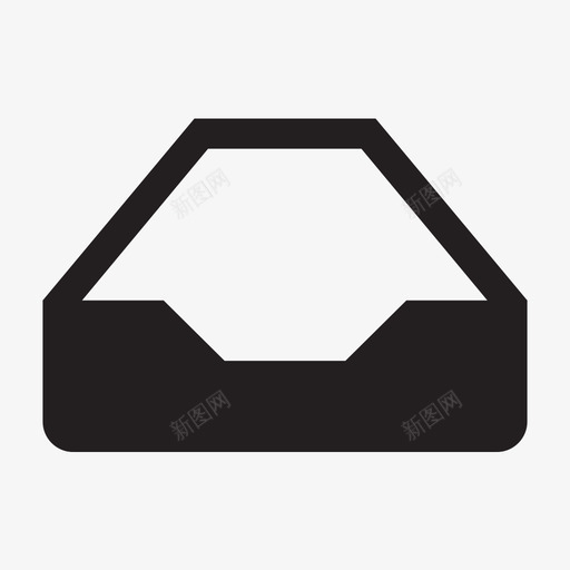 空盒子桌子托盘收件箱图标svg_新图网 https://ixintu.com 任务完成 收件箱 桌子托盘 没有工作 空盒子 空队列