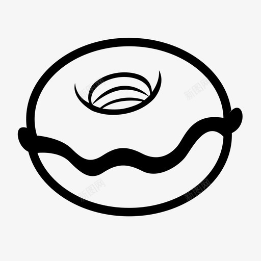 巧克力填充甜甜圈甜食食物图标svg_新图网 https://ixintu.com 巧克力填充甜甜圈 早餐 款待 甜点 甜甜圈 甜食 食物 馅料