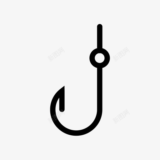 鱼钩垂钓工业图标svg_新图网 https://ixintu.com 垂钓 工业 鱼钩