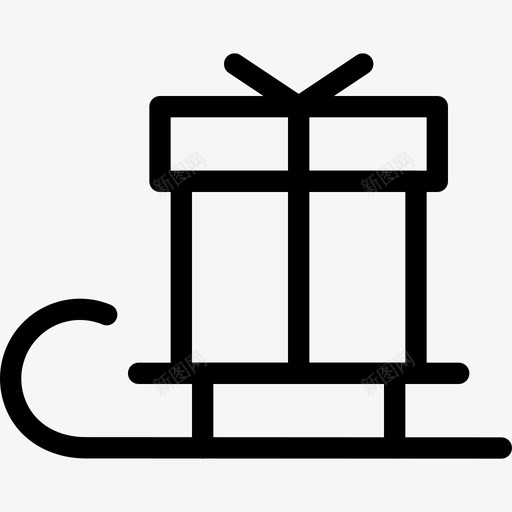 礼物圣诞老人讲义图标svg_新图网 https://ixintu.com 圣诞老人 圣诞节 奖励 生日 礼品盒 礼物 讲义 赏金 雪橇