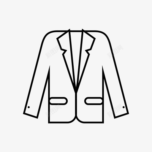 采购产品小西装衣服时装图标svg_新图网 https://ixintu.com 外套 夹克 时装 衣服 采购产品小西装