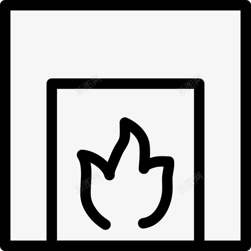 火场房灶煤炉图标svg_新图网 https://ixintu.com 房灶 暖气 火场 煤炉 燃烧的火