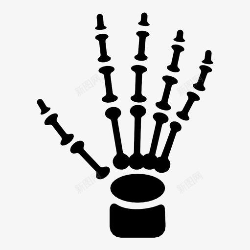 手骨骼x光手腕图标svg_新图网 https://ixintu.com x光 人类 关节 手势 手腕 手骨骼 拇指 放射学 骨骼系统