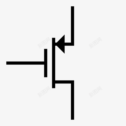 晶体管电气元件电子图标svg_新图网 https://ixintu.com mosfet 技术 晶体管 电子 电子元件 电气元件 电阻 硬件