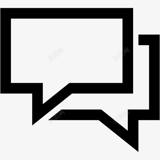 会话消息社交图标svg_新图网 https://ixintu.com 会话 消息 社交 讲话 讲话气泡 讲话气球 谈话