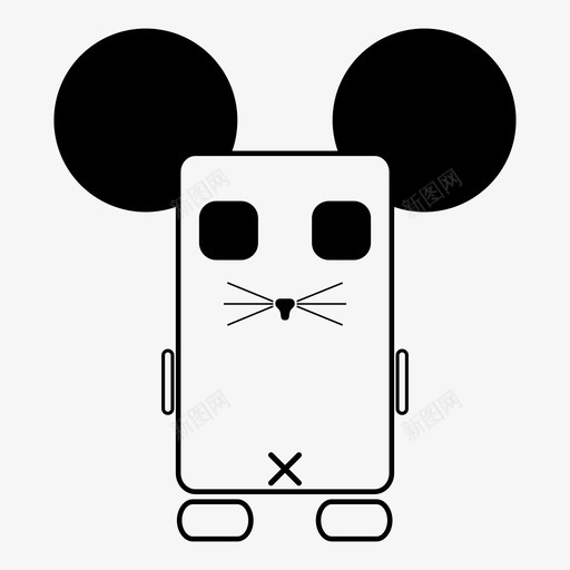 老鼠有趣的动物动物群图标svg_新图网 https://ixintu.com 农场 动物 动物方块 动物群 小动物 抽象动物 方块 方块动物 有趣的动物 老鼠