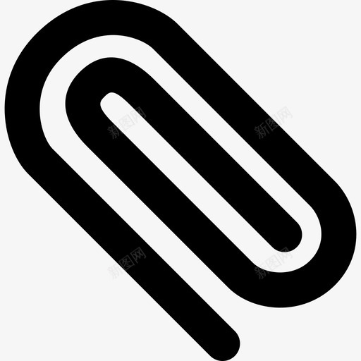 回形针附件文件夹图标svg_新图网 https://ixintu.com 回形针 文件夹 文具 附件