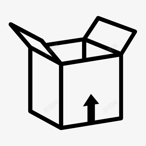 盒装解压拆包图标svg_新图网 https://ixintu.com 上传 交付 储存 包装 开箱即用 拆包 盒装 礼品 装运 解压