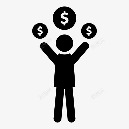 挣钱男人赚钱图标svg_新图网 https://ixintu.com 人和钱图标-挣 劳工 彩票 投资 挣钱 收入 男人 硬币 竞彩同城彩票体育 美元 财富 贷款 赚钱 运气 金融等。