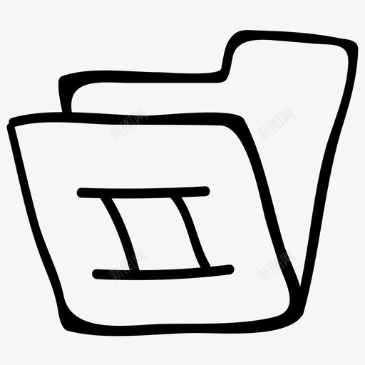 文件夹音乐手绘涂鸦图标svg_新图网 https://ixintu.com 文件夹 音乐手绘涂鸦图标
